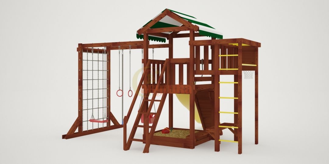 Детская площадка Савушка Мастер 4 Махагон